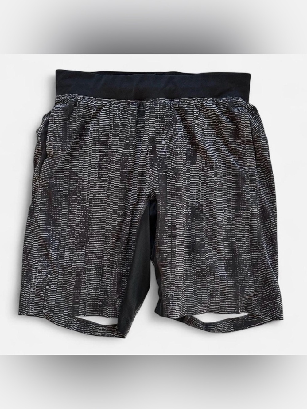 Lululemon T.H.E. Shorts Matchstick Asphalt Black Grey -Sz XL
